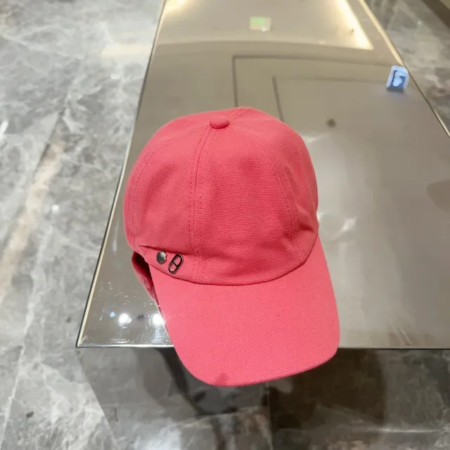 Pink Solid Cotton Twill Snapback Baseball Cap 3