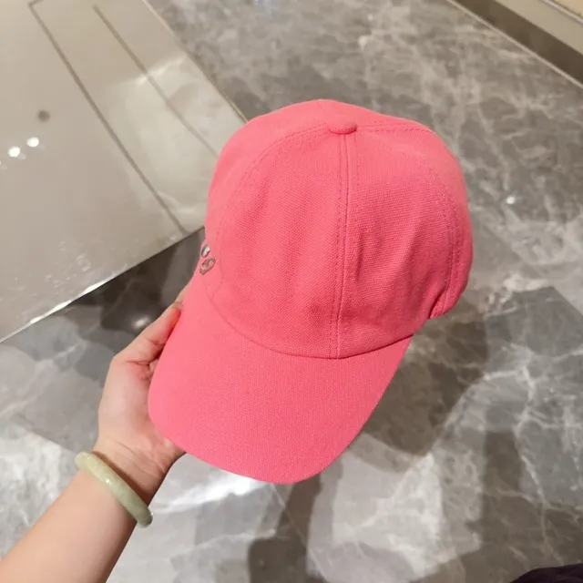 Pink Solid Cotton Twill Snapback Baseball Cap 6