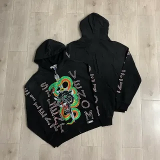 PUAA Silent Venom Graphic Zip-Up Hoodie