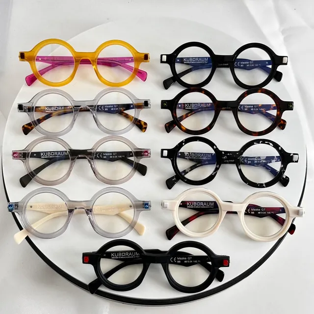 Gafas de sol marco negro redondo lentes gradient 2