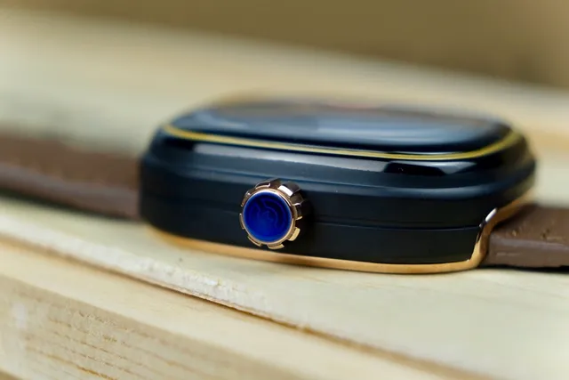 SEVENFRIDAY P-Series حالة مربعة مخددية أسود بني وجه مكشوف متعدد الطبقات ساعة ميكانيكية 19