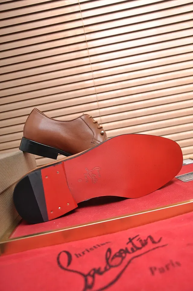 Tan Leather Cap-Toe Oxford Shoe 3