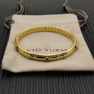 Vid Yurm سوار ذهبي أحمر هندسي شبكي داخلي
