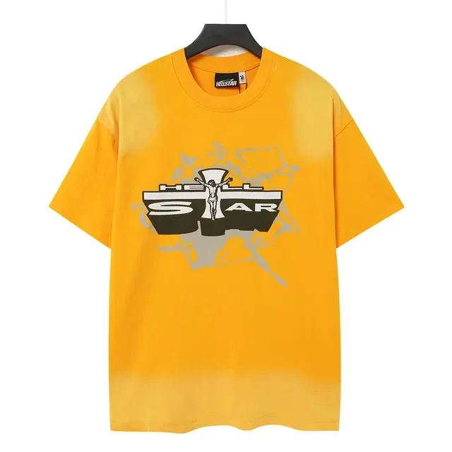 Yellow Graphic Print Oversized T-Shirt 3