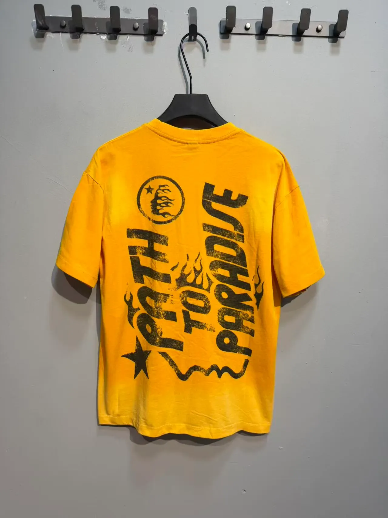 Yellow Graphic Print Oversized T-Shirt 6