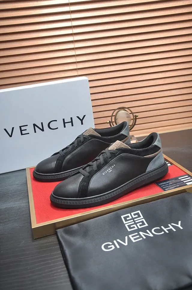 Givenchy City Sport কালো ধূসর সুয়েড প্যানেল লাইফস্টাইল স্নিকার্স 5