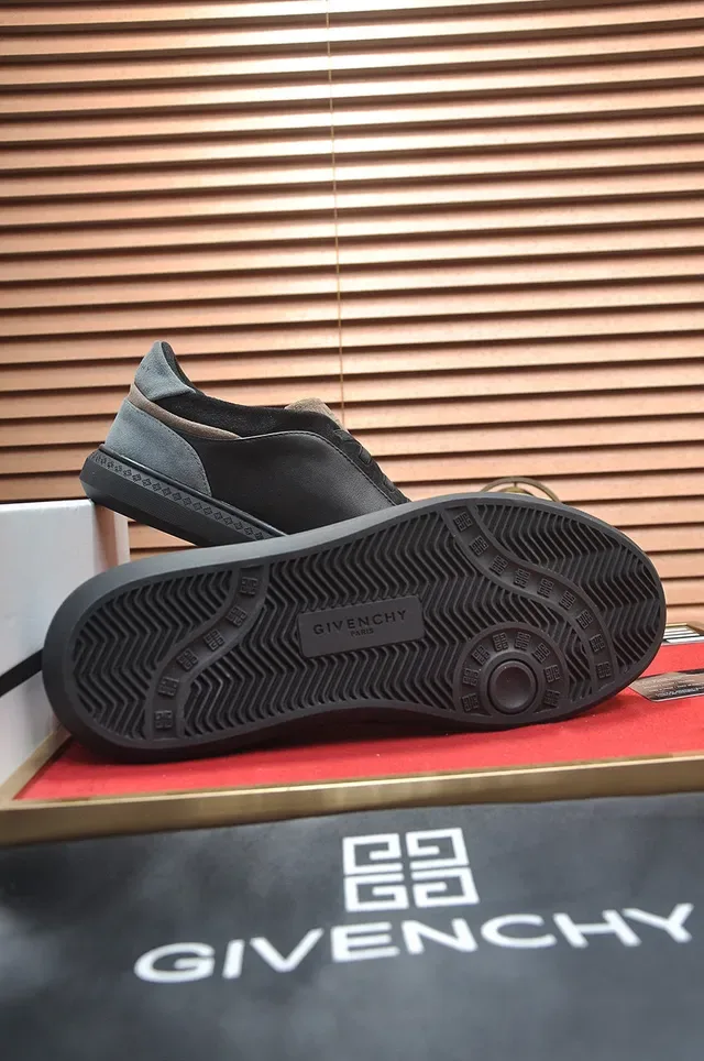 Givenchy City Sport কালো ধূসর সুয়েড প্যানেল লাইফস্টাইল স্নিকার্স 7
