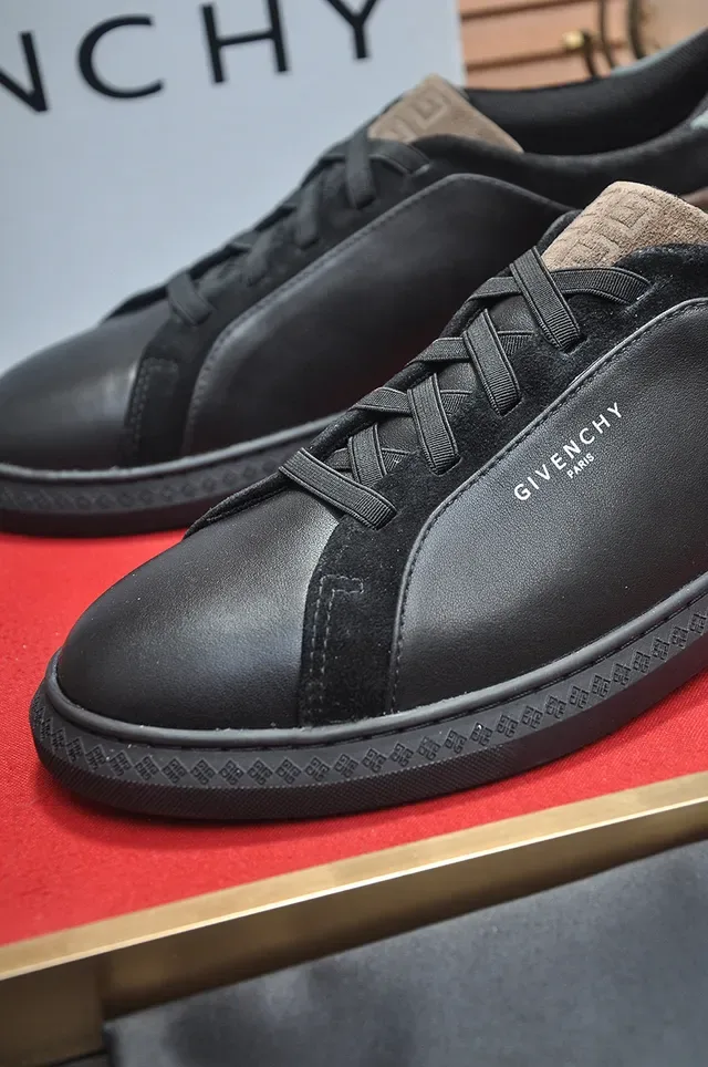 Givenchy City Sport কালো ধূসর সুয়েড প্যানেল লাইফস্টাইল স্নিকার্স 8