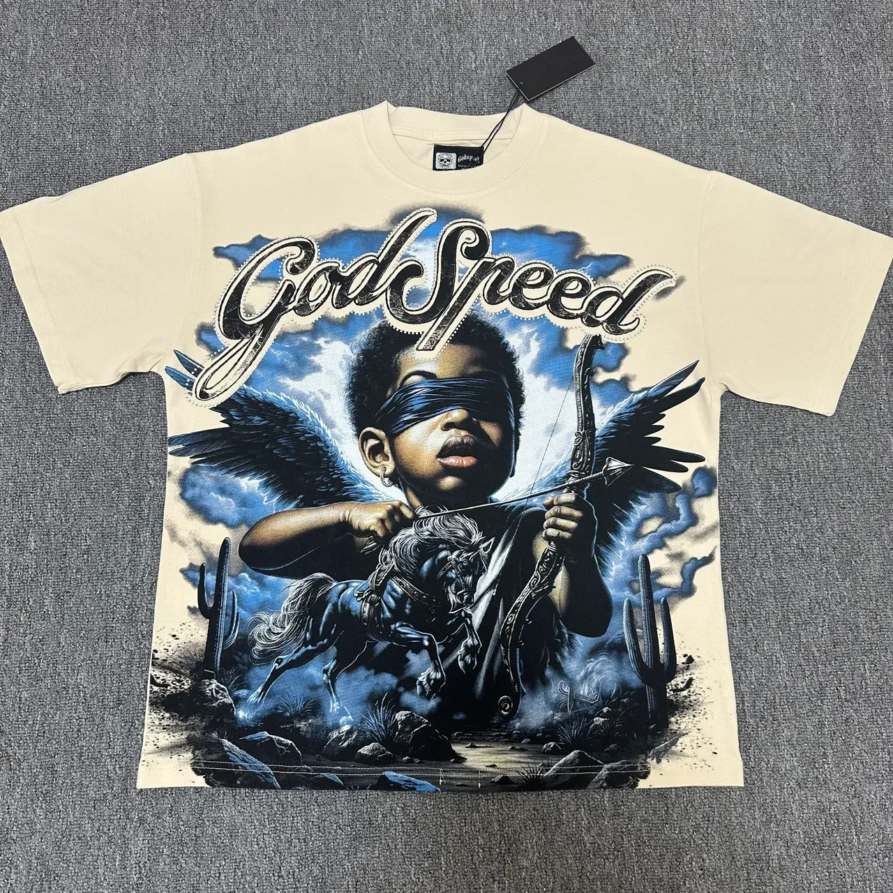 Godspeed印花圆领宽松T恤 4