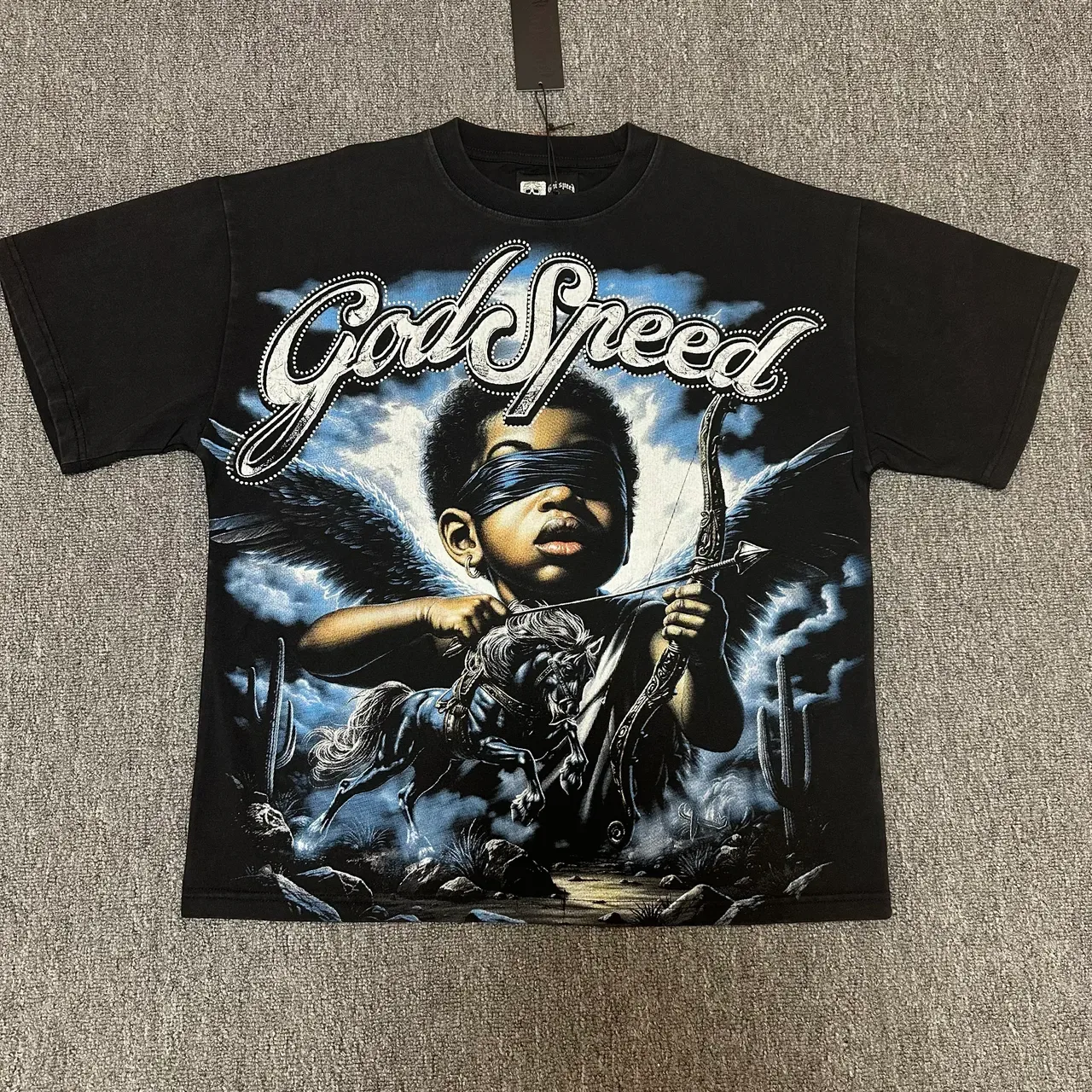 Godspeed印花圆领宽松T恤 6