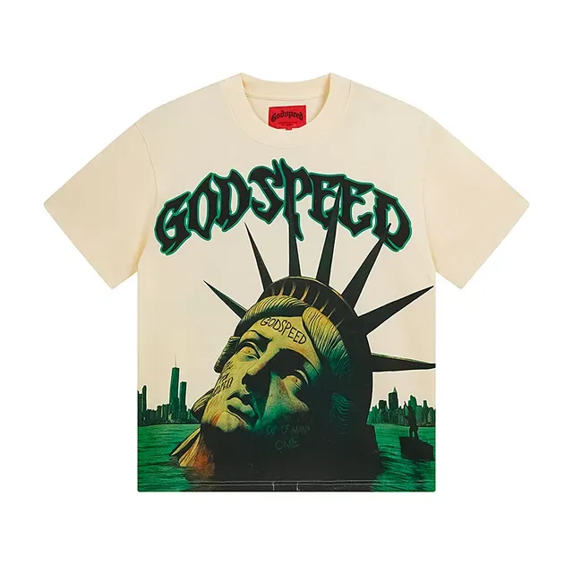 Godspeed Graphic Print Off-White Double-Sided T-Shirt 2