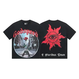 T-shirt oversize imprimé graphique Godspeed