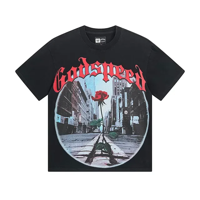 Camiseta oversized con estampado gráfico Godspeed 2