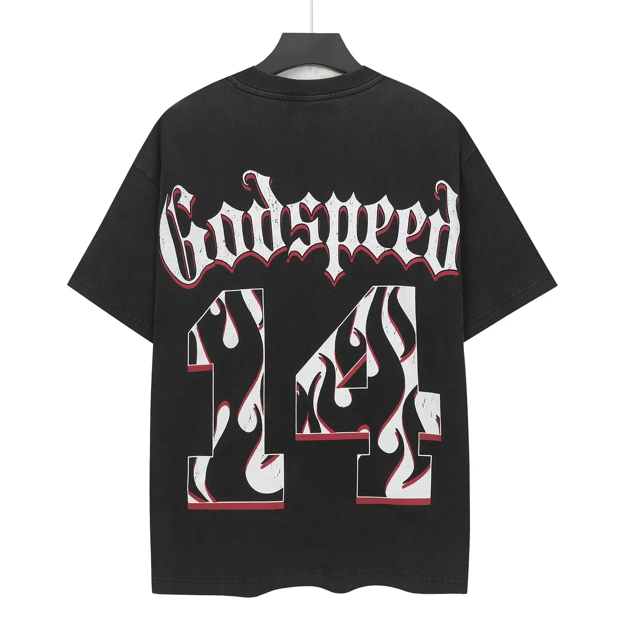 Camiseta oversized Godspeed com estampa de esqueleto de beisebol 3