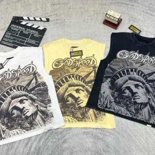 Godspeed Statue of Liberty Graphic Vest Top