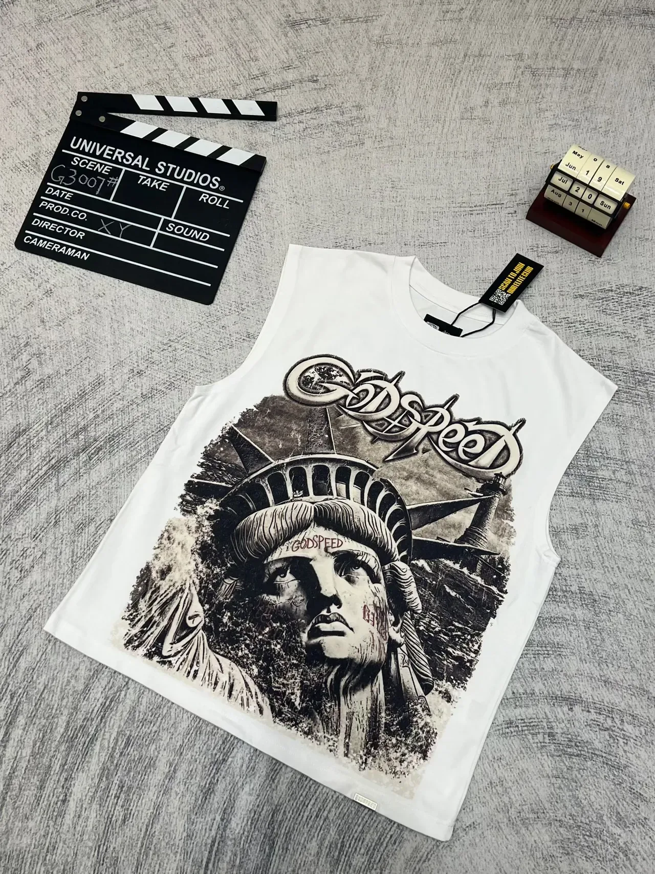 Godspeed Statue of Liberty Graphic Vest Top 4