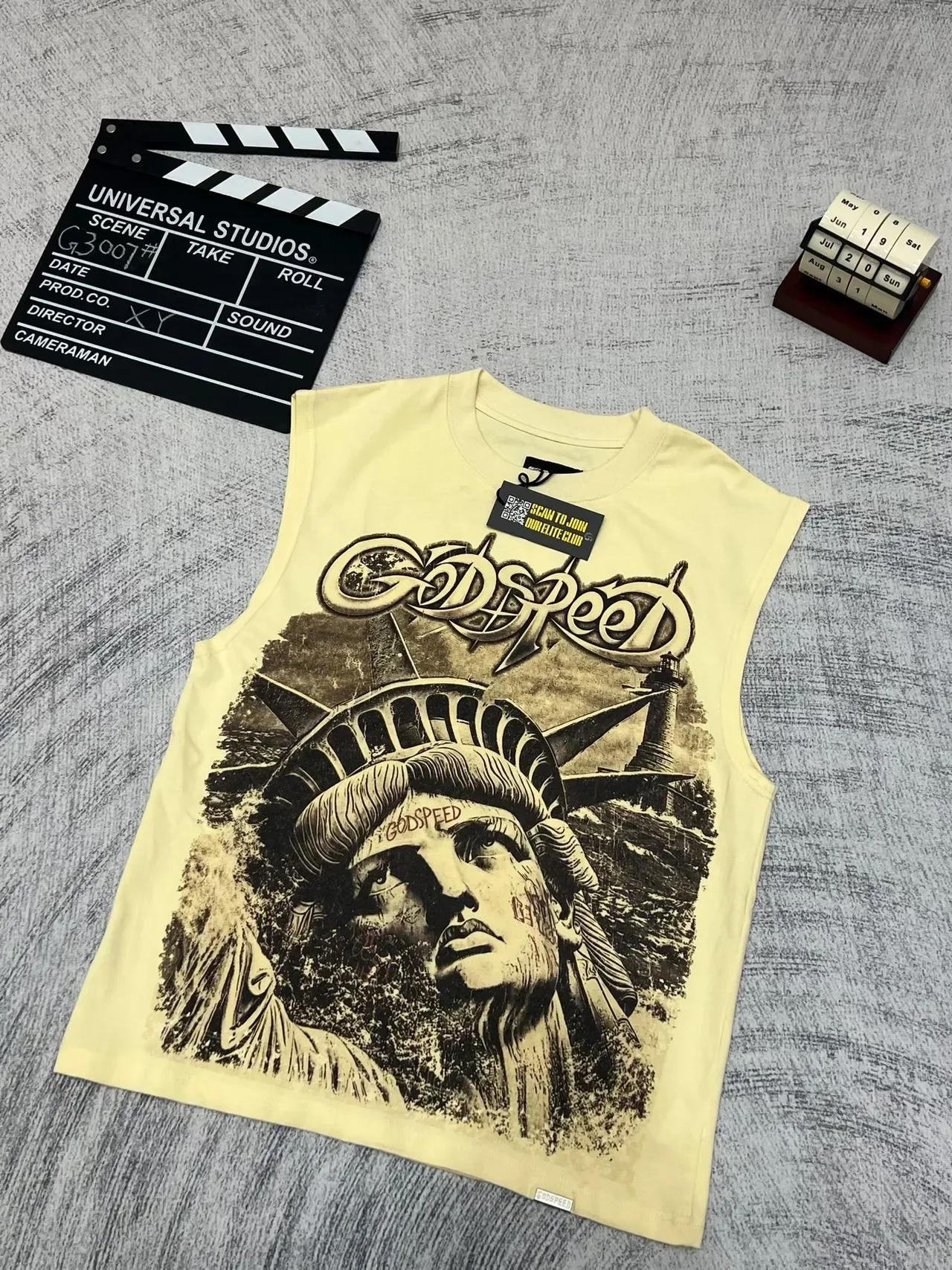Godspeed Statue of Liberty Graphic Vest Top 5