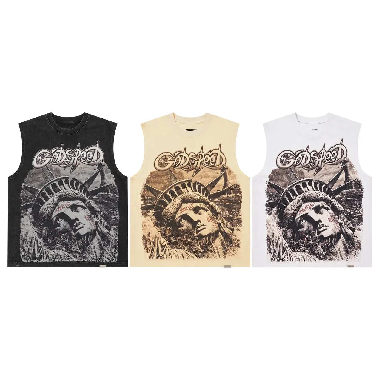 Godspeed Statue of Liberty Graphic Vest Top 8