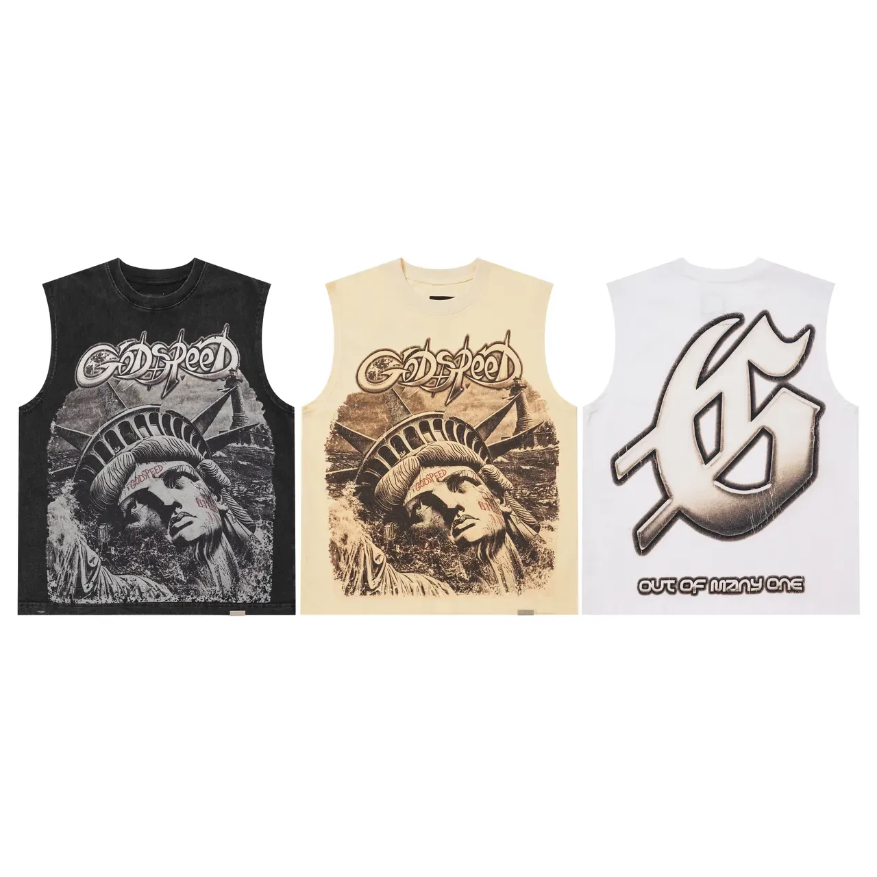 Godspeed Statue of Liberty Graphic Vest Top 9