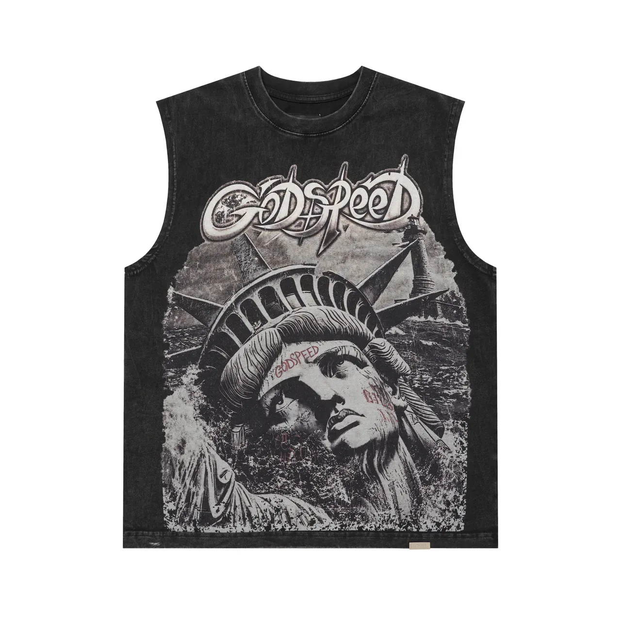 Godspeed Statue of Liberty Graphic Vest Top 10