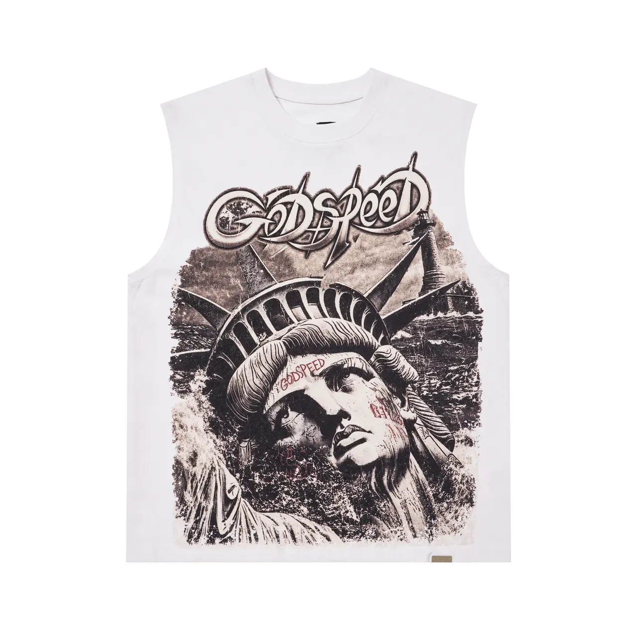 Godspeed Statue of Liberty Graphic Vest Top 12