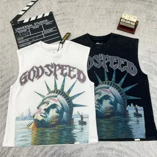 Godspeed Statue of Liberty Submerged Graphic Vest Top