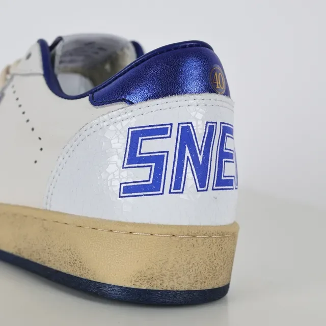 Golden Goose Super-Star Brancos e Azuis Metálicos Sneakers Lifestyle 4