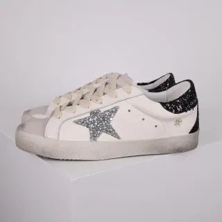 Golden Goose Superstar Off-White Glitter Star tênis lifestyle