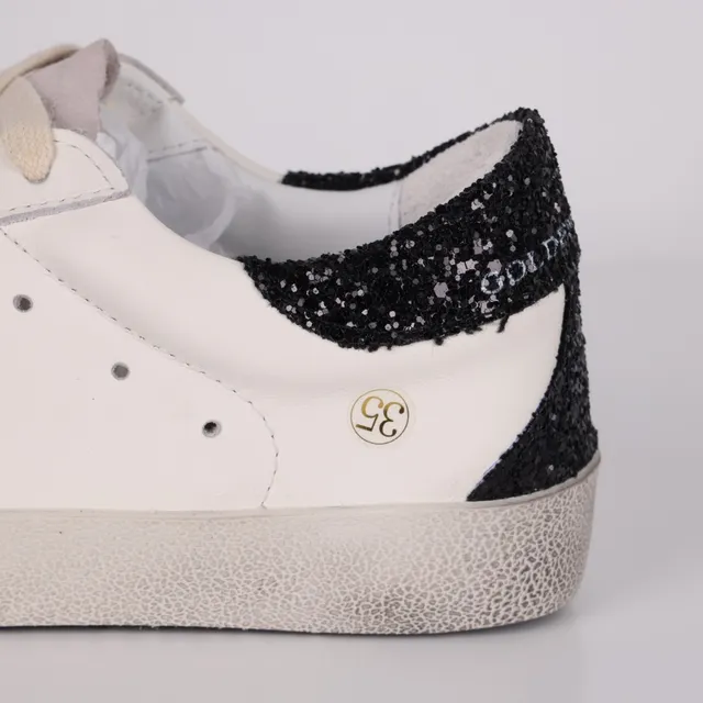 Golden Goose Superstar Off-White Glitter Star حذاء أسلوب الحياة 4