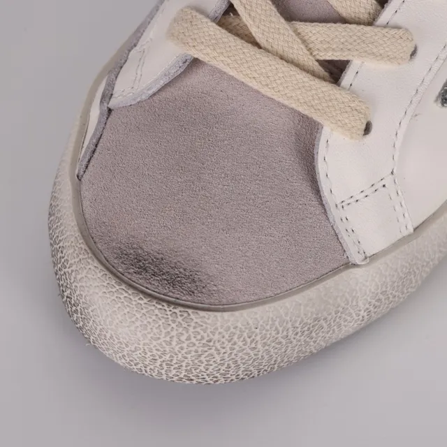 Golden Goose Superstar Off-White Glitter Star حذاء أسلوب الحياة 5