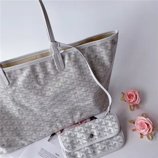 Goyard Saint-Louis Royal Blue कोटेड कैनवास टोट बैग 21