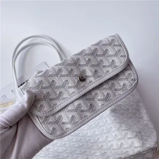Goyard Saint-Louis Royal Blue कोटेड कैनवास टोट बैग 22