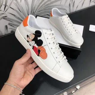 Gucci Ace Disney Mickey Mouse Blanco Naranja Zapatillas Lifestyle