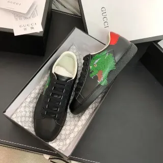 Gucci Ace Dragon Zapatillas Lifestyle Negro Verde Rojo