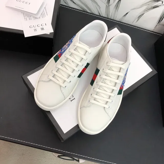 Gucci Ace Motivo Bordado Branco Sneakers Lifestyle 2