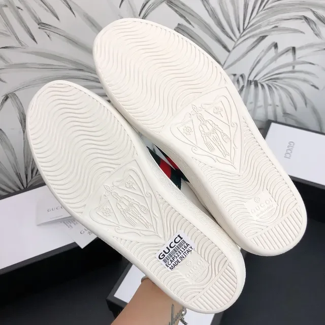 Gucci Ace Motivo Bordado Branco Sneakers Lifestyle 3