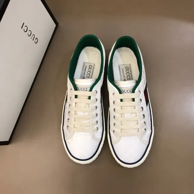Gucci Ace Cuero Perforado Blanco Verde Rojo Rayas Web Zapatillas Lifestyle 5