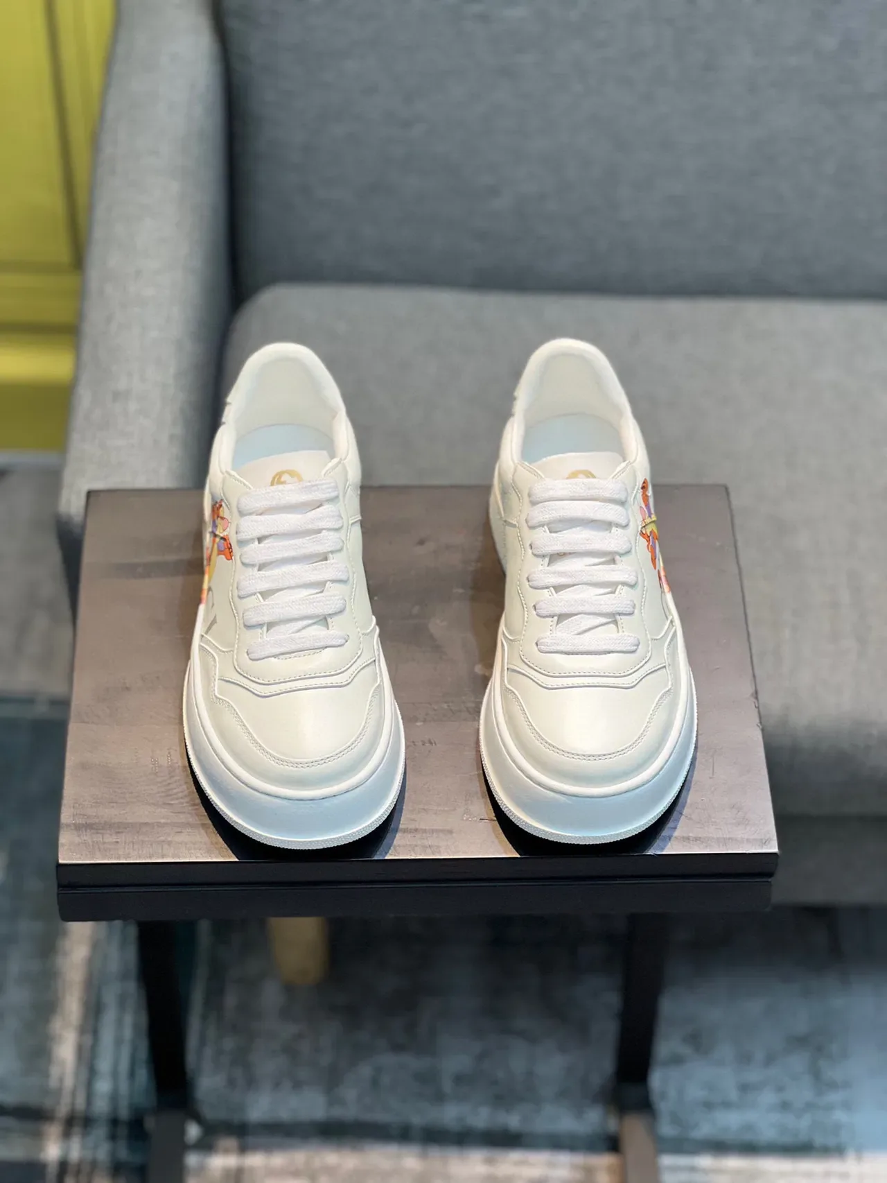 Gucci Ace Tigger Graphic सफेद लाइफस्टाइल स्नीकर 6