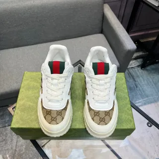 Gucci Ace blanco y beige GG Monogram zapatillas lifestyle