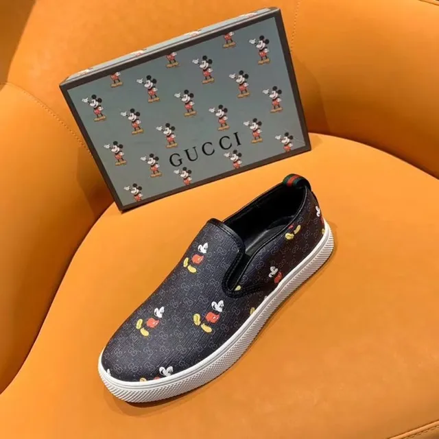 Gucci Ace x Disney Mickey Mouse Print Slip-On Loafers 4