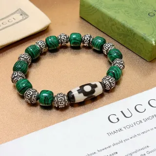 Gucci إسورة مالاكايت ولون فضي