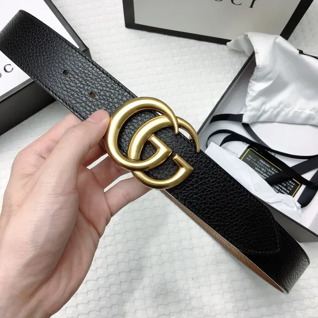 Gucci Double G Belt Black and Tan Reversible Leather Belt 4