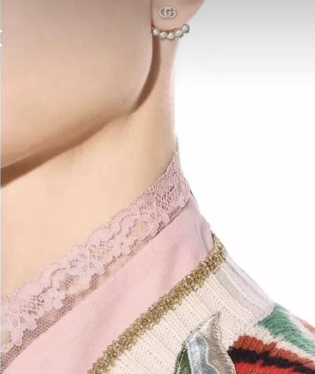 Gucci Fan-Shaped Multi-Pearl and Diamond Drop Earring 9