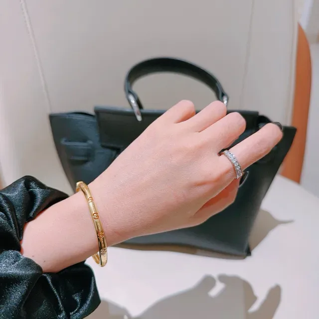 Gucci GG Marmont bracelet motif interlocking or vert 5