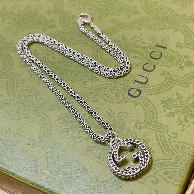 Collier Gucci GG Marmont Chaîne Tressée Interlocking G 3