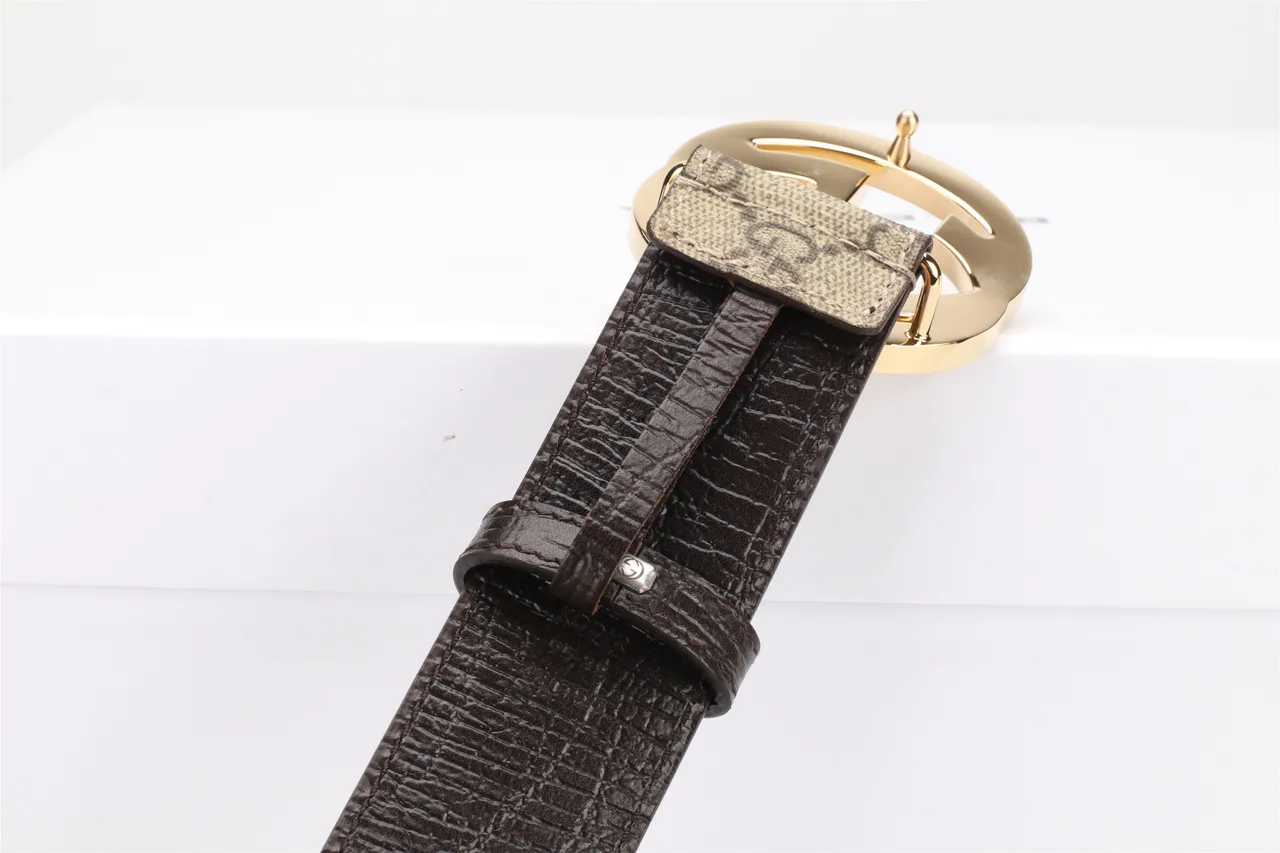 Gucci GG Marmont Interlocking G Buckle حزام جلد بيج و بني 5