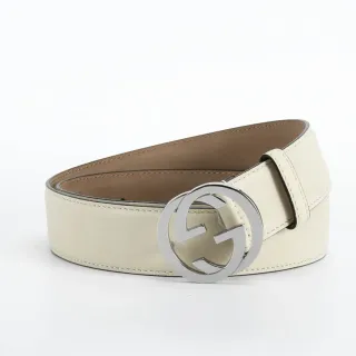 Gucci GG Marmont Ceinture en cuir Off-White
