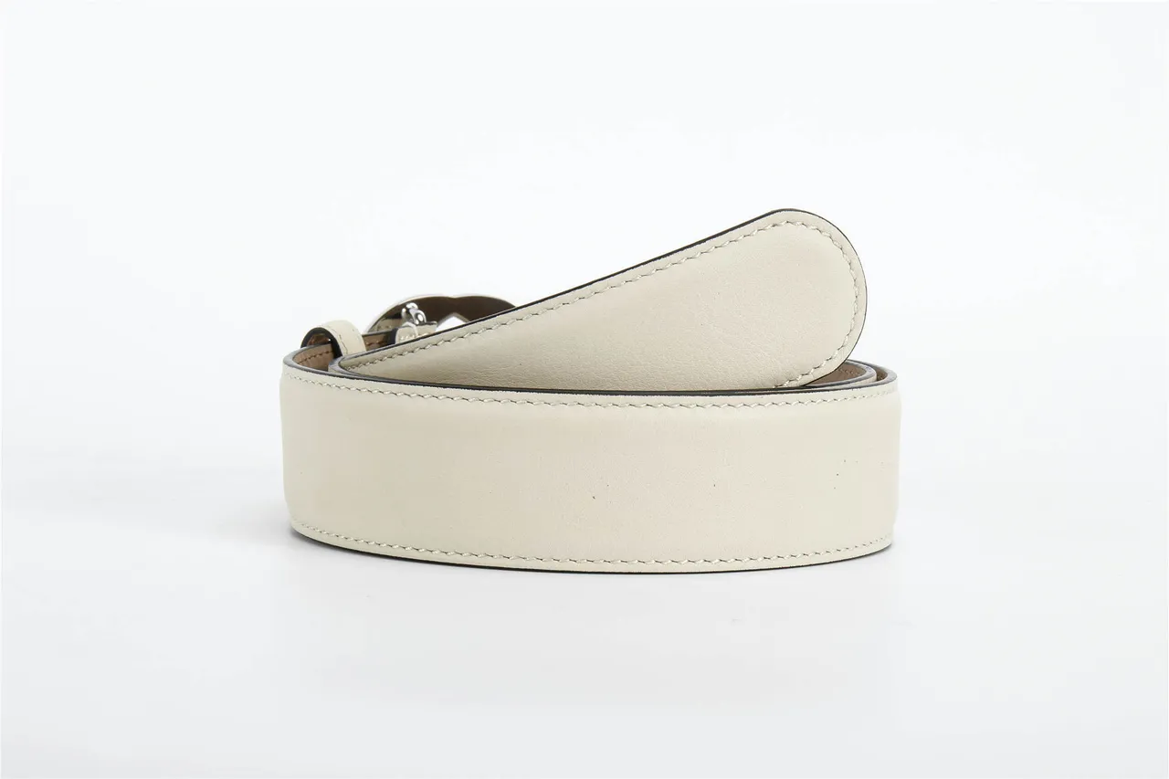 Gucci GG Marmont 米白色皮带 3