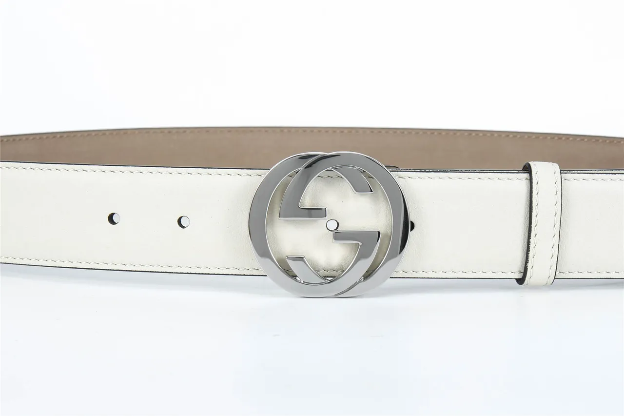 Gucci GG Marmont 米白色皮带 9