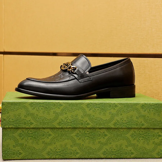 Gucci Horsebit 1955 Noir Or embossé GG monogram boucle mocassin 5